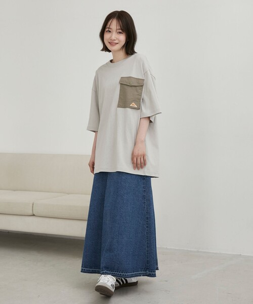 KELTY(ケルティ)の「KELTY(ケルティ)別注フラップポケット切替Tシャツ(Tシャツ/カットソー・メンズ・ライトグレー/ブラック/ホワイト・L/M)」の21枚目の写真