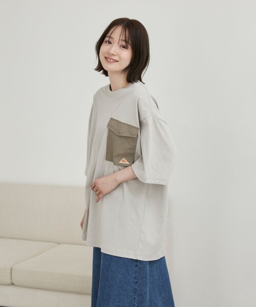 KELTY(ケルティ)の「KELTY(ケルティ)別注フラップポケット切替Tシャツ(Tシャツ/カットソー・メンズ・ライトグレー/ブラック/ホワイト・L/M)」の22枚目の写真