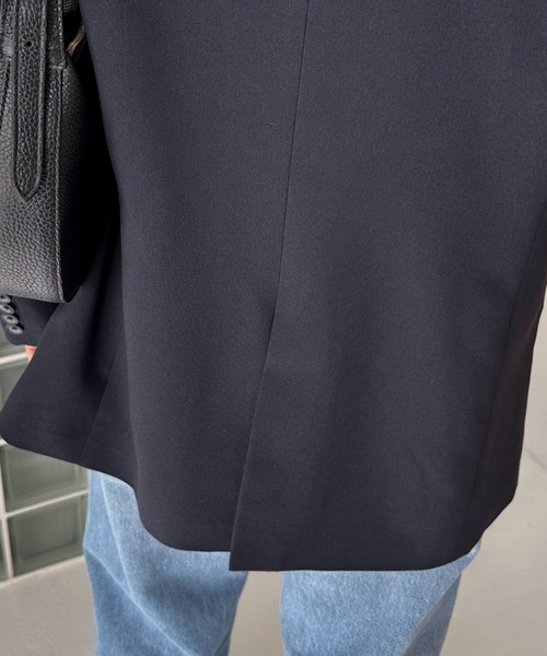 Doux archives（ドゥアルシーヴ）の「ダブルジャケット（テーラードジャケット・レディース・ベージュ/ネイビー・38）」の19枚目の写真