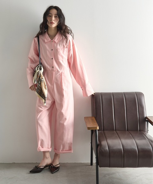くらしを楽しむアイテム THE YOn（ザヨン）の「シャンブレーシャツオールインワン サロペット・オーバーオール・オールインワン
