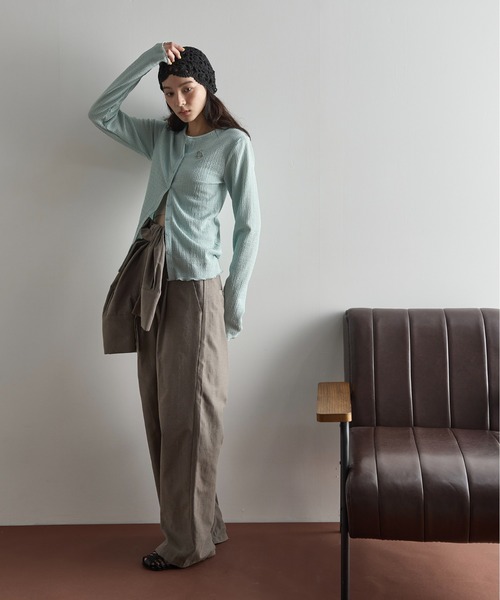 THE YOn（ザヨン）の「シャンブレーシャツオールインワン（つなぎ/オールインワン・レディース・ブラウン/ピンク/ストライプ・FREE）」の18枚目の写真