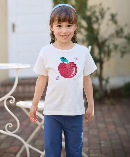 ANY(エニィ)の「ミラクルスパンコールTシャツ(Tシャツ/カットソー・キッズ・ピンク系/ホワイト系/ライトグリーン系・100/110/120/130)」の13枚目の写真
