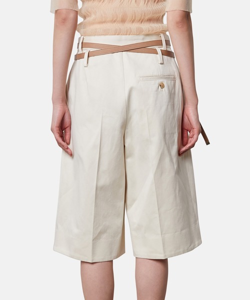 iRENE(アイレネ)の「プレッピーショーツ / Preppy Shorts(その他パンツ・レディース・ブラウン/アイボリー・38/36/34)」の9枚目の写真