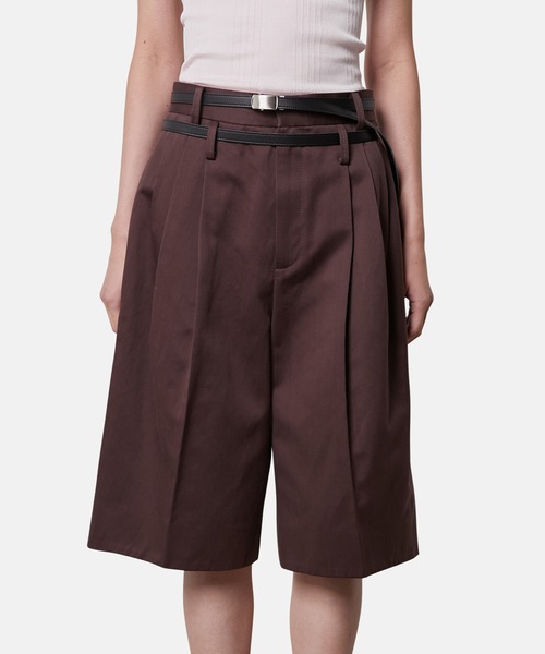 iRENE(アイレネ)の「プレッピーショーツ / Preppy Shorts(その他パンツ・レディース・ブラウン/アイボリー・38/36/34)」の3枚目の写真