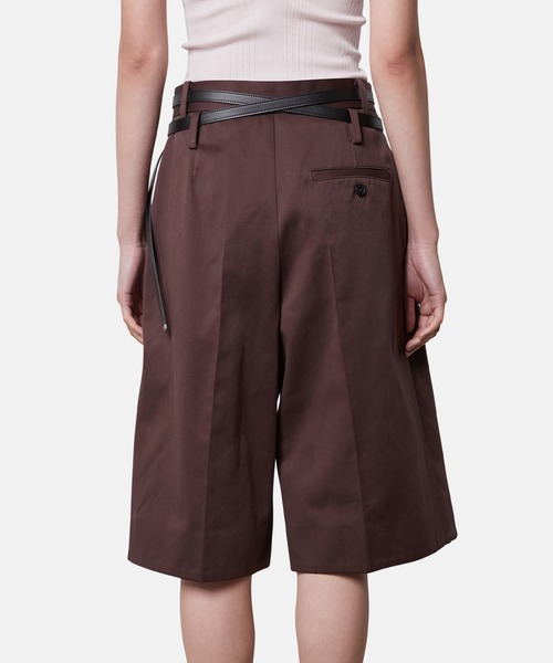 iRENE(アイレネ)の「プレッピーショーツ / Preppy Shorts(その他パンツ・レディース・ブラウン/アイボリー・38/36/34)」の5枚目の写真