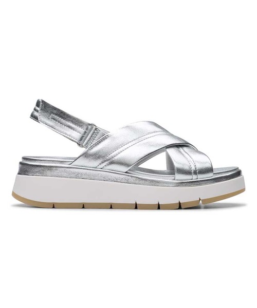 Clarks(クラークス)の「クラークス Tuscan Cross タスカンクロス サンダル(サンダル・レディース・ブラック/クリーム/シルバー/ピンク・55/50/40/35/45/30)」の4枚目の写真