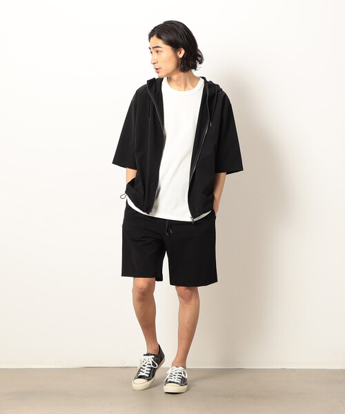 Purple&Yellow(パープルアンドイエロー)の「ナイロンストレッチパーカ(パーカー・メンズ・ブラック/キャメル・X-LARGE/LARGE/MEDIUM/SMALL)」の3枚目の写真