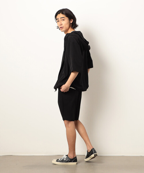 Purple&Yellow(パープルアンドイエロー)の「ナイロンストレッチパーカ(パーカー・メンズ・ブラック/キャメル・X-LARGE/LARGE/MEDIUM/SMALL)」の4枚目の写真