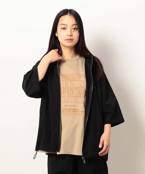 Purple&Yellow(パープルアンドイエロー)の「ナイロンストレッチパーカ(パーカー・メンズ・ブラック/キャメル・X-LARGE/LARGE/MEDIUM/SMALL)」の8枚目の写真