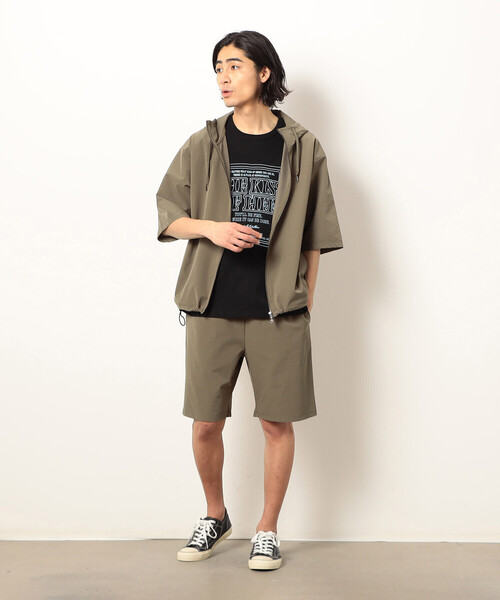 Purple&Yellow(パープルアンドイエロー)の「ナイロンストレッチパーカ(パーカー・メンズ・ブラック/キャメル・X-LARGE/LARGE/MEDIUM/SMALL)」の10枚目の写真