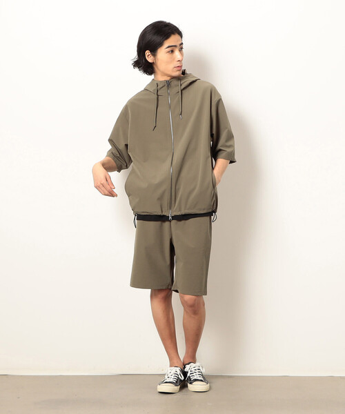 Purple&Yellow(パープルアンドイエロー)の「ナイロンストレッチパーカ(パーカー・メンズ・ブラック/キャメル・X-LARGE/LARGE/MEDIUM/SMALL)」の11枚目の写真