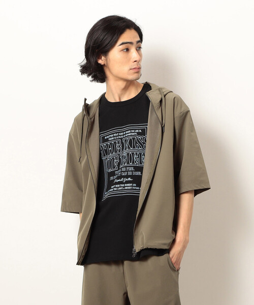 Purple&Yellow(パープルアンドイエロー)の「ナイロンストレッチパーカ(パーカー・メンズ・ブラック/キャメル・X-LARGE/LARGE/MEDIUM/SMALL)」の13枚目の写真