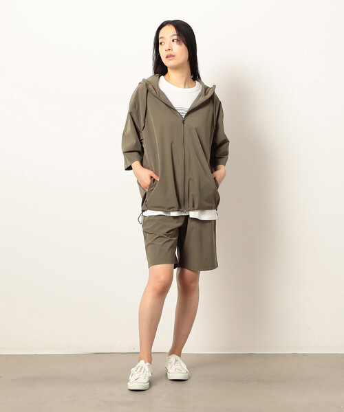 Purple&Yellow(パープルアンドイエロー)の「ナイロンストレッチパーカ(パーカー・メンズ・ブラック/キャメル・X-LARGE/LARGE/MEDIUM/SMALL)」の15枚目の写真