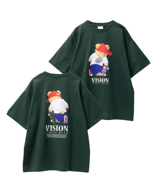VISION STREET WEAR（ヴィジョンストリートウェア）の「【VISION STREET WEAR / ヴィジョンストリートウェア】 ベアーTシャツ（Tシャツ/カットソー・メンズ・ブラック/ホワイト/ダークグリーン・L/XL/M）」の3枚目の写真