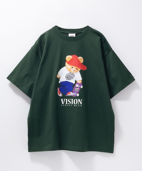 VISION STREET WEAR（ヴィジョンストリートウェア）の「【VISION STREET WEAR / ヴィジョンストリートウェア】 ベアーTシャツ（Tシャツ/カットソー・メンズ・ブラック/ホワイト/ダークグリーン・L/XL/M）」の10枚目の写真