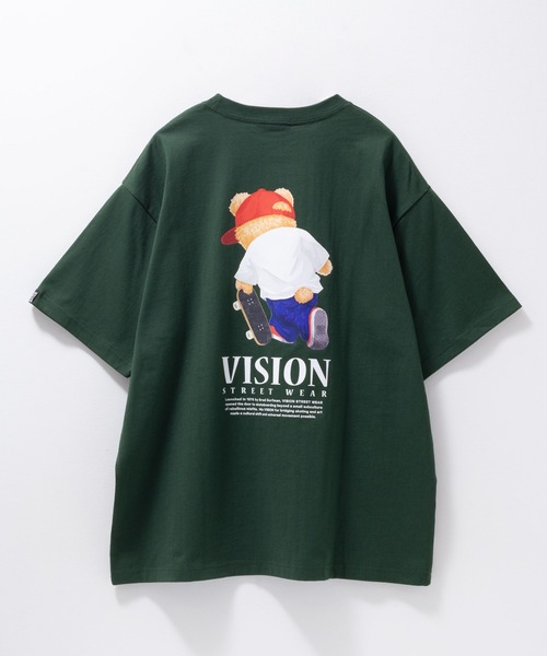 VISION STREET WEAR（ヴィジョンストリートウェア）の「【VISION STREET WEAR / ヴィジョンストリートウェア】 ベアーTシャツ（Tシャツ/カットソー・メンズ・ブラック/ホワイト/ダークグリーン・L/XL/M）」の9枚目の写真