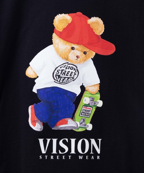 VISION STREET WEAR（ヴィジョンストリートウェア）の「【VISION STREET WEAR / ヴィジョンストリートウェア】 ベアーTシャツ（Tシャツ/カットソー・メンズ・ブラック/ホワイト/ダークグリーン・L/XL/M）」の8枚目の写真