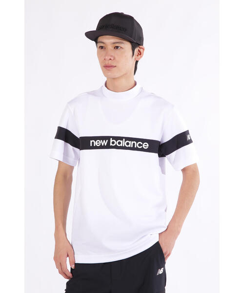 New Balance Golf(ニューバランスゴルフ)の「【new balance golf】配色ラインロゴ 半袖 モックネック プルオーバー (MENS)(Tシャツ/カットソー・メンズ・グレー系その他3/ブラック/ホワイト・MEDIUM/LARGE/XX-LARGE/X-LARGE/SMALL)」の2枚目の写真