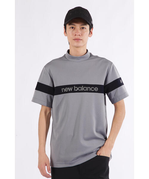 New Balance Golf(ニューバランスゴルフ)の「【new balance golf】配色ラインロゴ 半袖 モックネック プルオーバー (MENS)(Tシャツ/カットソー・メンズ・グレー系その他3/ブラック/ホワイト・MEDIUM/LARGE/XX-LARGE/X-LARGE/SMALL)」の3枚目の写真