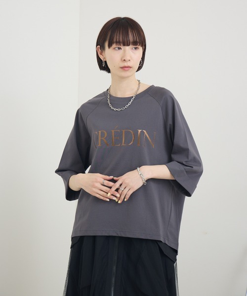 Paradise Picnic（パラダイスピクニック）の「cloche 箔プリント7分袖