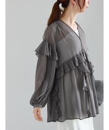 Te chichi | ラッフルフリルシアーチュニック《2025spring catalog item》(チュニック)