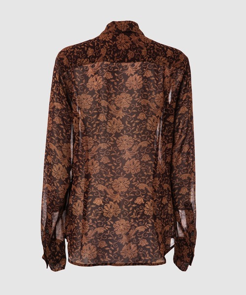 DRIES VAN NOTEN(ドリスヴァンノッテン)の「CHOWY 1011 W.W.SHIRT(シャツ/ブラウス・レディース・ブルー/ブラウン・36/34)」の4枚目の写真