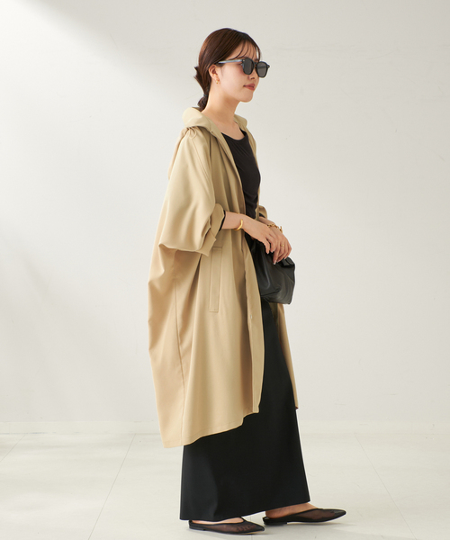 Plage ハッスイドルマンコート 2025SS　ジップアップ フード付き plage（プラージュ）の「ハッスイドルマンコート（その他アウター
