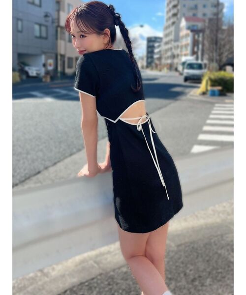 PUMA（プーマ）の「PUMA RESEXXY MINI ONE PIECE（ワンピース・レディース・ホワイト/ブラック・FREE）」の9枚目の写真