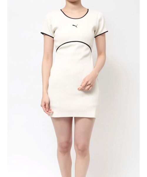 PUMA（プーマ）の「PUMA RESEXXY MINI ONE PIECE（ワンピース・レディース・ホワイト/ブラック・FREE）」の3枚目の写真