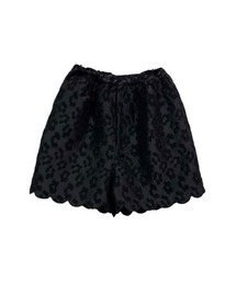 flower jacquard short pants