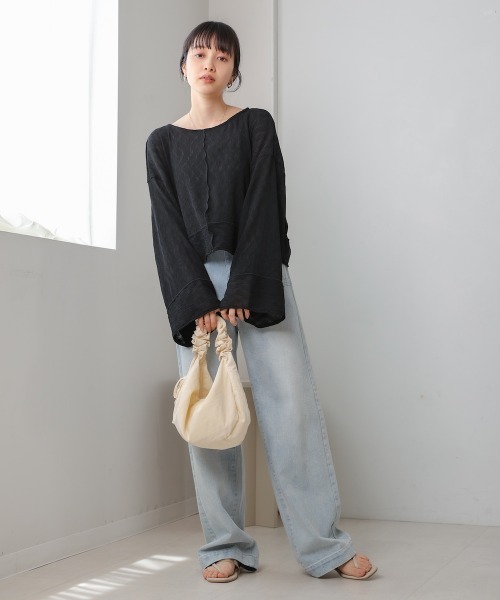 Bab（バブ）の「2WAYカーディガントップス（カーディガン/ボレロ・レディース・アイボリー/ホワイト系その他/ライトグレー/ピンク/ブラック・M）」の18枚目の写真