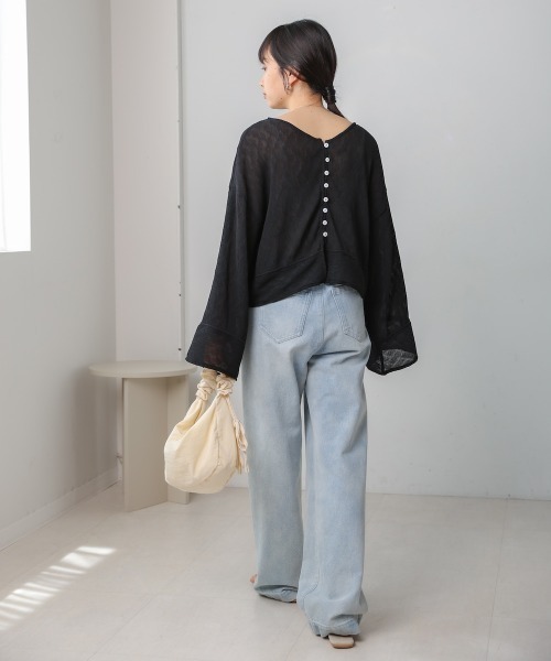 Bab（バブ）の「2WAYカーディガントップス（カーディガン/ボレロ・レディース・アイボリー/ホワイト系その他/ライトグレー/ピンク/ブラック・M）」の19枚目の写真