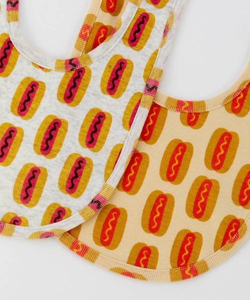 Ocean&Ground(オーシャン&グラウンド)の「スタイ Hot dog(スタイ/よだれかけ・キッズ・アイボリー/ベージュ・FREE)」の12枚目の写真