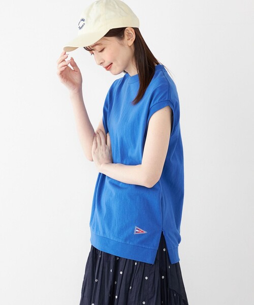 SHIPS Colors（シップス カラーズ）の「【SHIPS Colors別注】Allen A : USAコットン サイドジップ トップス（Tシャツ/カットソー・レディース・レッド/ブラック/オフホワイト/ブルー・ONE SIZE）」の3枚目の写真