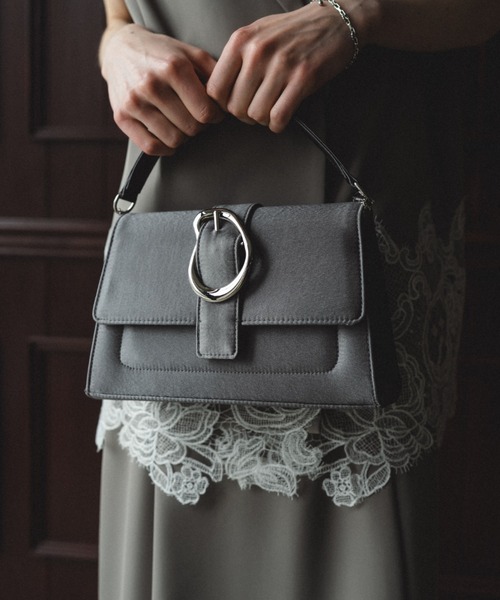 et.UNiVER(エトユニベール)の「Irregular motif bag(ハンドバッグ・レディース・ベージュ/チャコール/ブラック・FREE)」の20枚目の写真