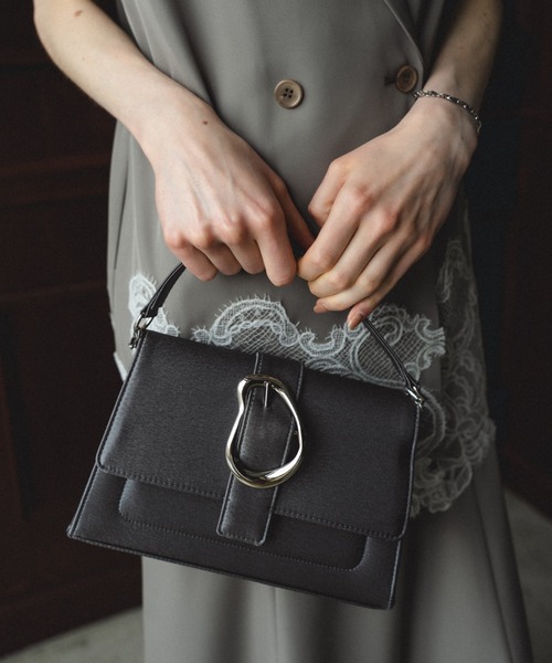 et.UNiVER(エトユニベール)の「Irregular motif bag(ハンドバッグ・レディース・ベージュ/チャコール/ブラック・FREE)」の19枚目の写真