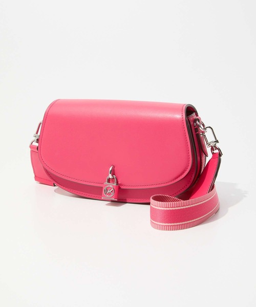 MICHAEL KORS(マイケルコース)の「MICHAEL KORS Mila Medium Leather Messenger Bag マイケルコース ミリア ミディアム レザーメッセンジャーバッグ(ショルダーバッグ・レディース・ピンク系その他2・FREE)」の1枚目の写真