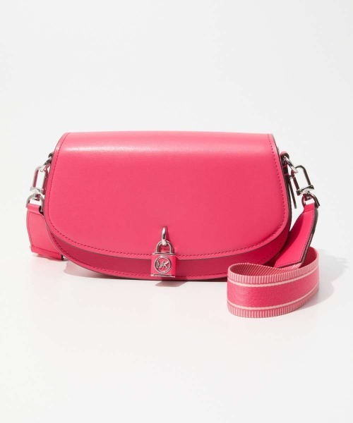 MICHAEL KORS(マイケルコース)の「MICHAEL KORS Mila Medium Leather Messenger Bag マイケルコース ミリア ミディアム レザーメッセンジャーバッグ(ショルダーバッグ・レディース・ピンク系その他2・FREE)」の2枚目の写真