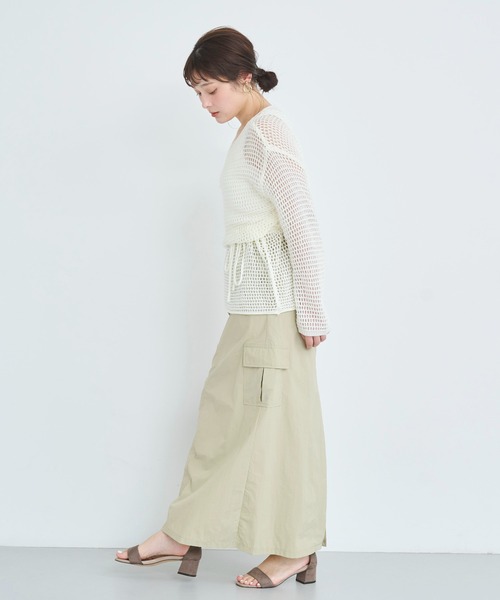 attiree（アティレー）の「カーゴスカート（スカート・レディース・ホワイト/ベージュ/ダークグレー・MEDIUM/LARGE）」の16枚目の写真