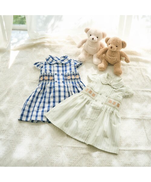 セール】tiny bear スモッキング刺繍ワンピース（ワンピース）｜apres