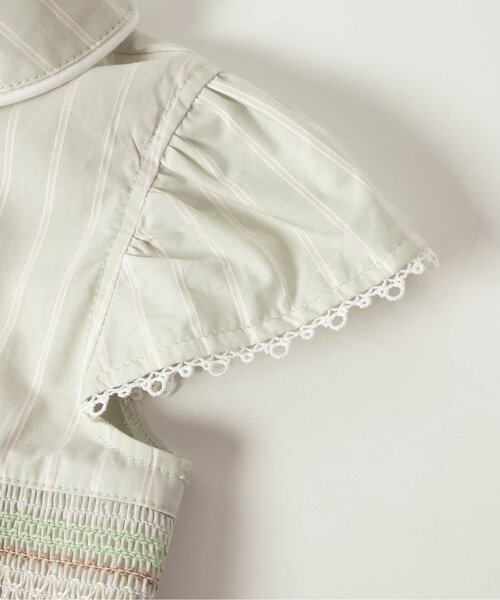 apres les cours（アプレレクール）の「tiny bear スモッキング刺繍ワンピース（ワンピース・キッズ・チェック/ストライプ・80/90/100/110/120）」の22枚目の写真