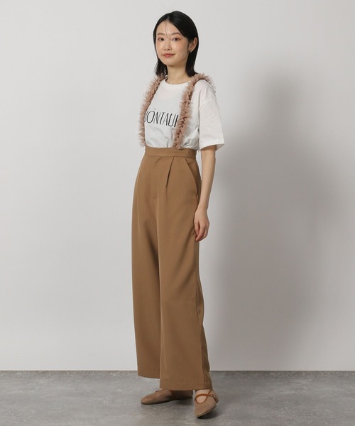 LAKOLE（ラコレ）の「coolfiberロゴTEE / 322588（Tシャツ/カットソー・レディース・ベージュ/オフホワイト/ネイビー/ブラック・FREE）」の12枚目の写真