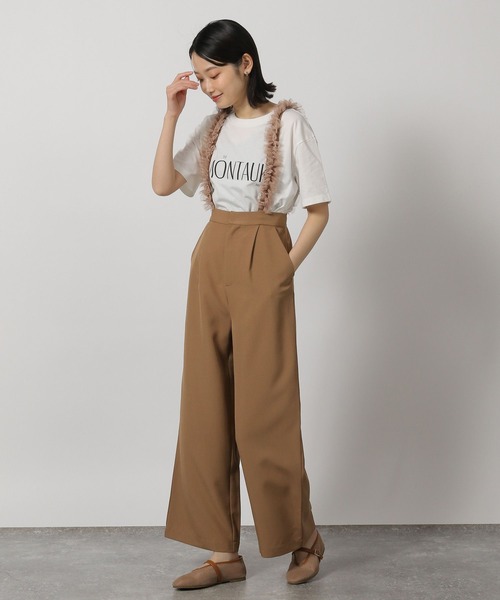 LAKOLE（ラコレ）の「coolfiberロゴTEE / 322588（Tシャツ/カットソー・レディース・ベージュ/オフホワイト/ネイビー/ブラック・FREE）」の13枚目の写真