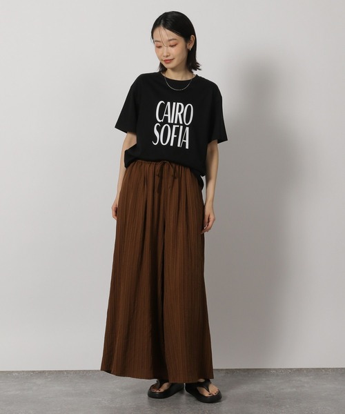 LAKOLE（ラコレ）の「coolfiberロゴTEE / 322588（Tシャツ/カットソー・レディース・ベージュ/オフホワイト/ネイビー/ブラック・FREE）」の17枚目の写真