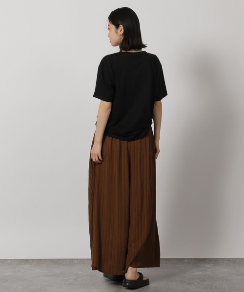 LAKOLE（ラコレ）の「coolfiberロゴTEE / 322588（Tシャツ/カットソー・レディース・ベージュ/オフホワイト/ネイビー/ブラック・FREE）」の19枚目の写真