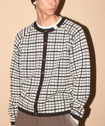 SUPERTHANKS(X[p[TNX)̃Ot `FbNjbgJ[fBK/Graph check Knit Cardigan(J[fBK/{)