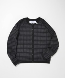 Sandro - ❤️Sandro22 秋冬新作新品　グレー　チェック　ニット　カーディガン ラメツイードニットカーディガン(カーディガン)｜トップス
