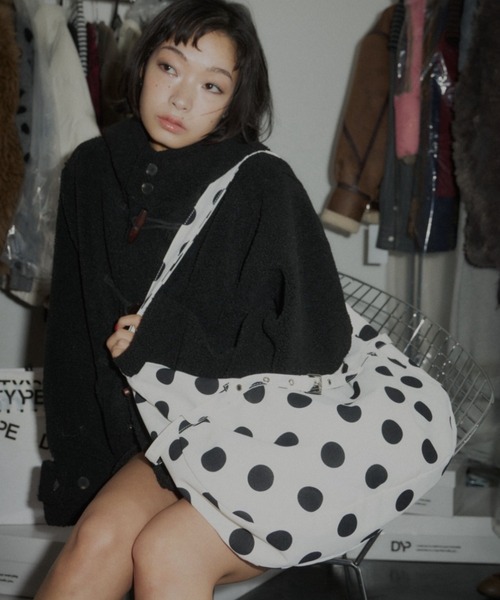 DTYYPE(ドタイプ)の「ドットショルダーバッグ(ショルダーバッグ・レディース・ブラック/ホワイト・FREE)」の12枚目の写真