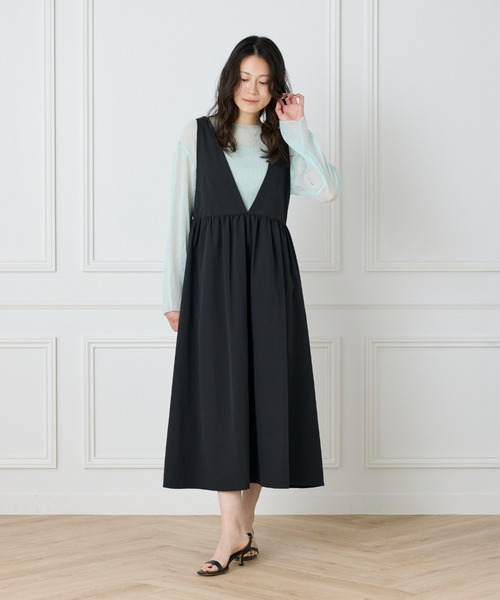 I.T.'S international(イッツインターナショナル)の「シアー楊柳ボートネックプルオーバー(シャツ/ブラウス・レディース・オフホワイト/ミント/ネイビー/ピンク・フリー)」の12枚目の写真