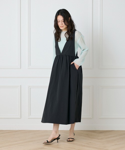 I.T.'S international(イッツインターナショナル)の「シアー楊柳ボートネックプルオーバー(シャツ/ブラウス・レディース・オフホワイト/ミント/ネイビー/ピンク・フリー)」の13枚目の写真